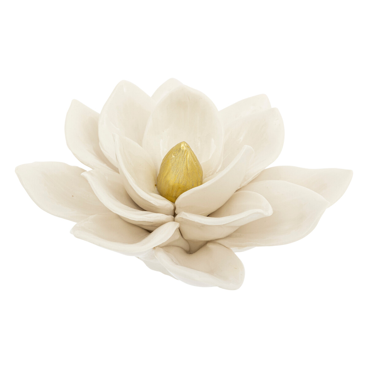 Flor blanca decorativa de cer&aacute;mica