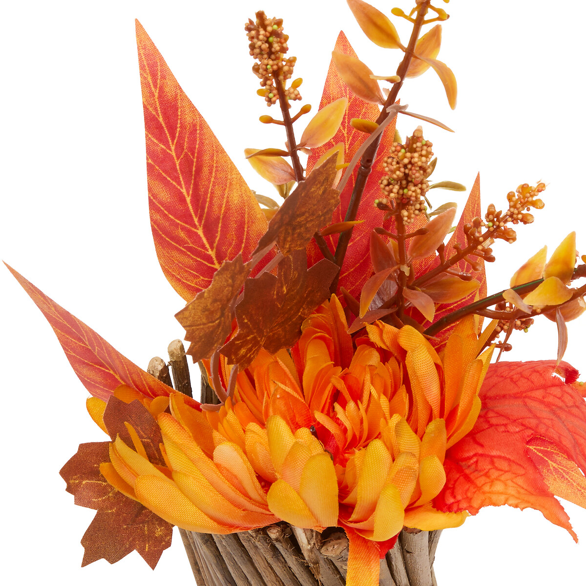 Ramo plantas oto&ntilde;o artificial JAMES naranja 30cm