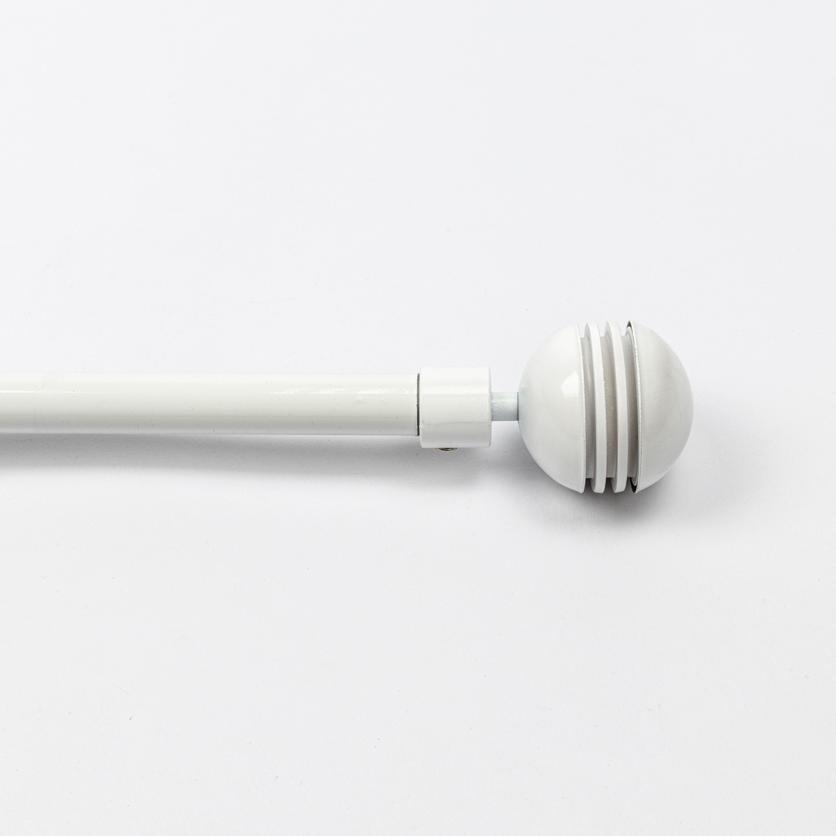 Kit Varão Extensível Branco 120-210cm