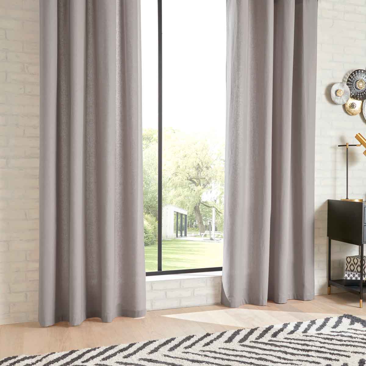 Cortina ANJALI gris claro 135x240cm