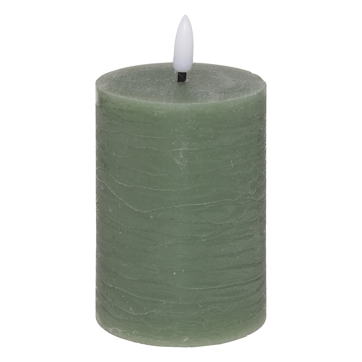 Vela Led Cilíndrica Molia Verde Escuro 12,5cm