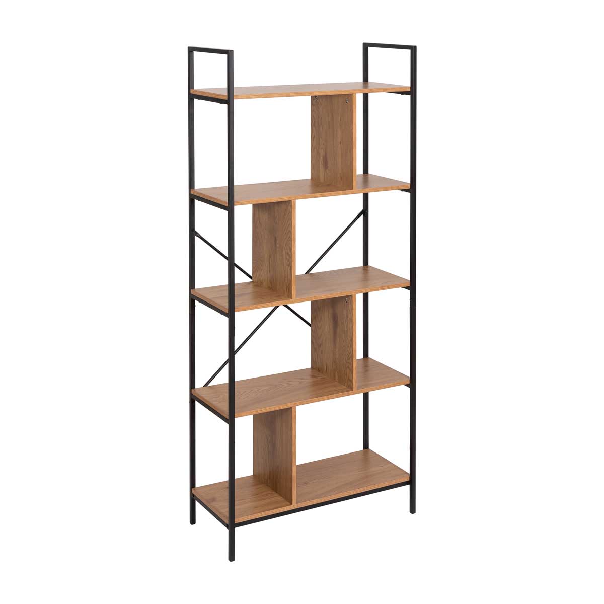 Estantería Marrón Con 5 Baldas