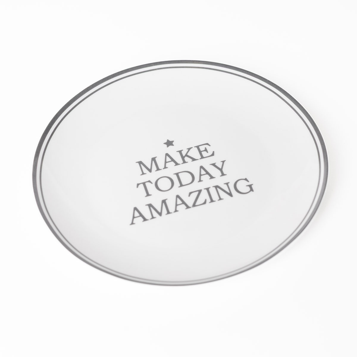 Plato Llano Happy III De Porcelana 27cm