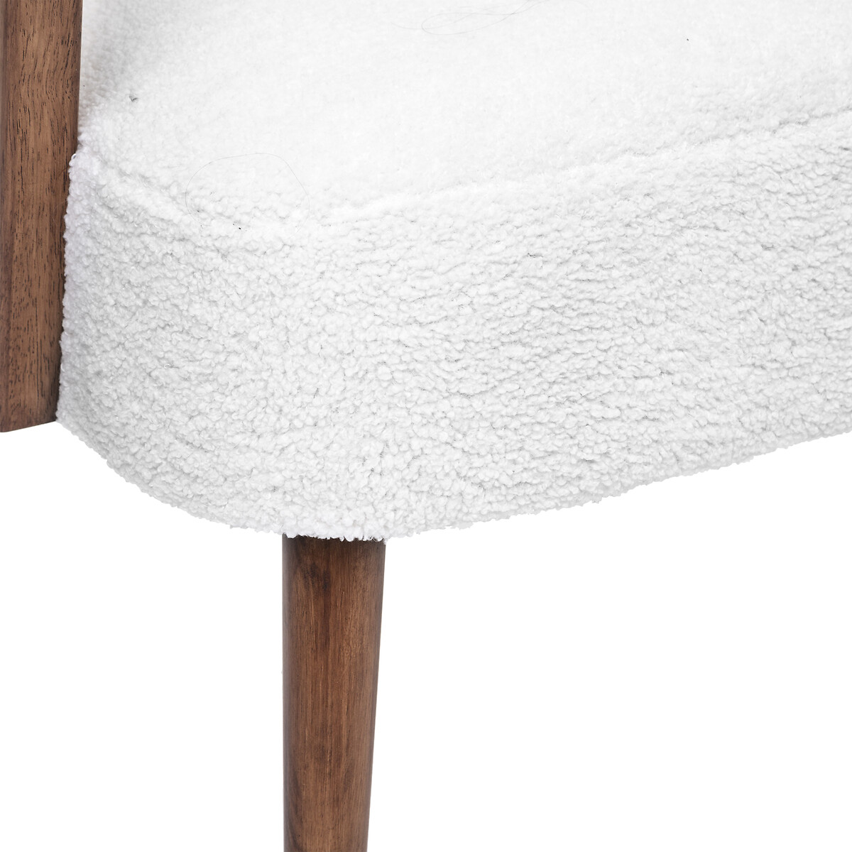 Sillón CHIARA de tela blanco