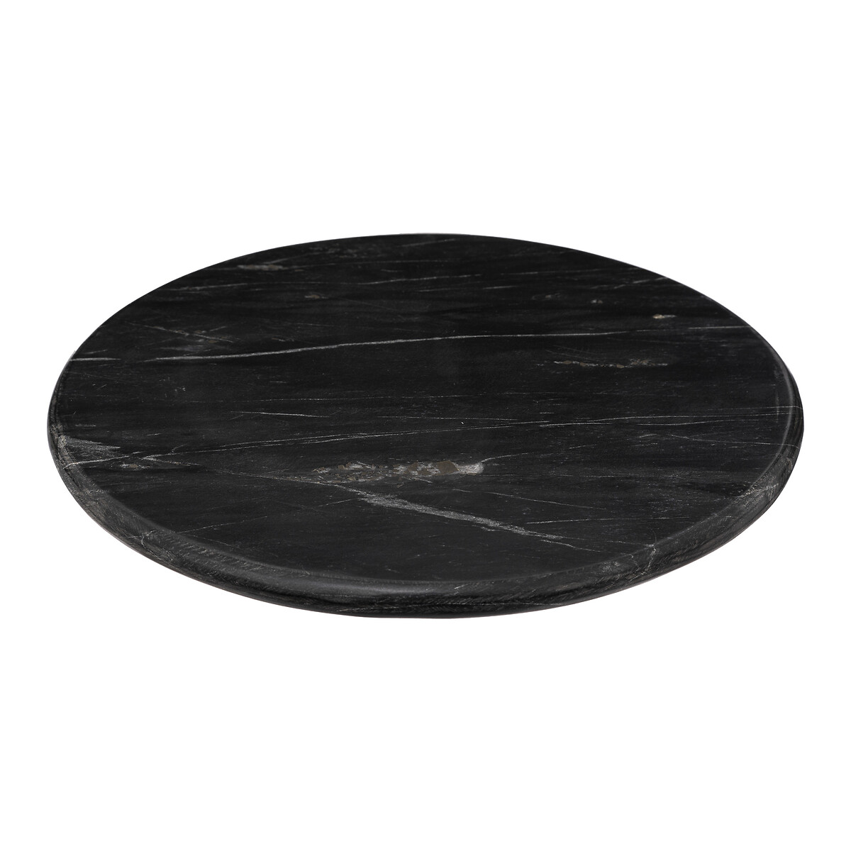 Plato de servir SUBLIMA de m&aacute;rmol negro 30cm