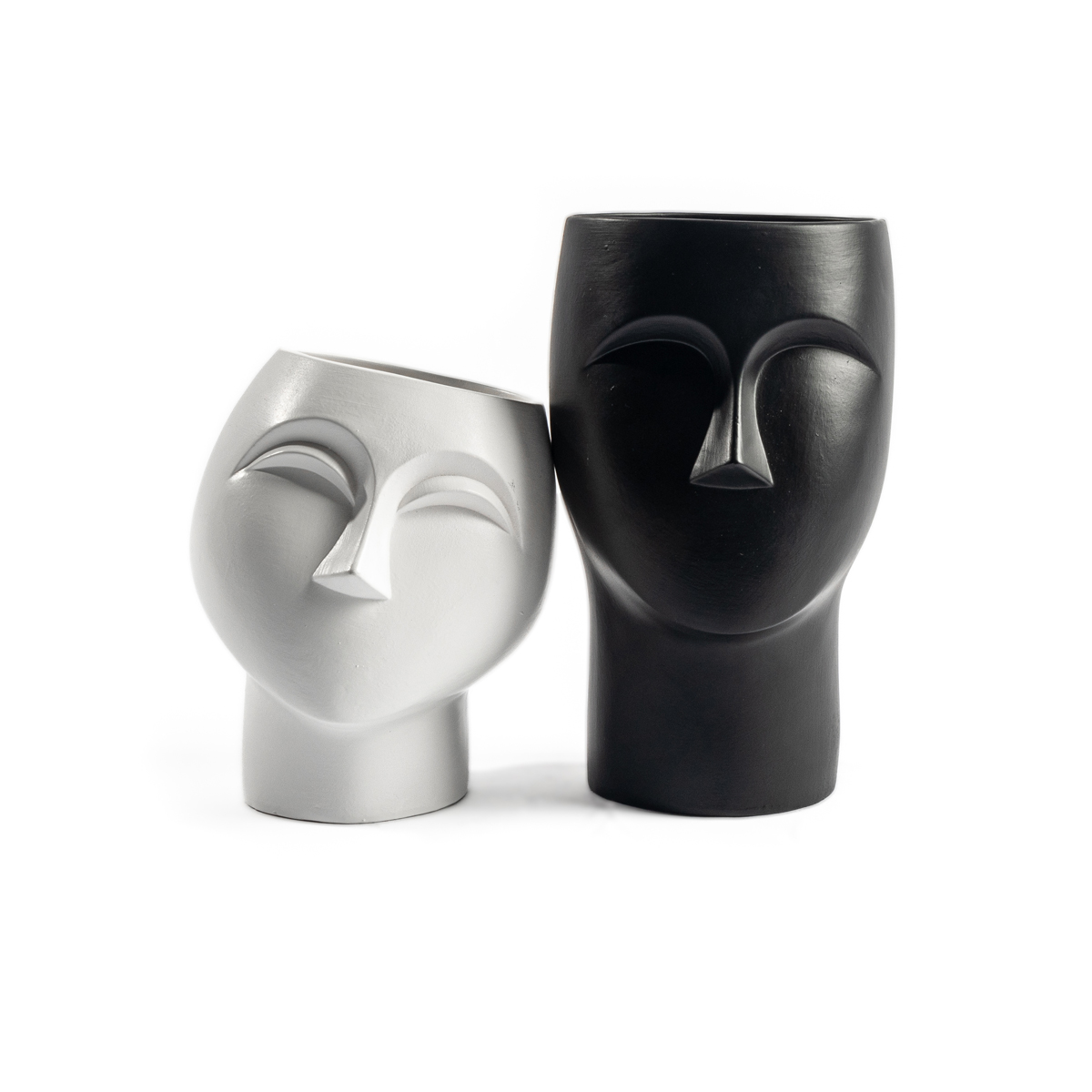 Jarrón Rostro De Mujer 19x19x20Cm