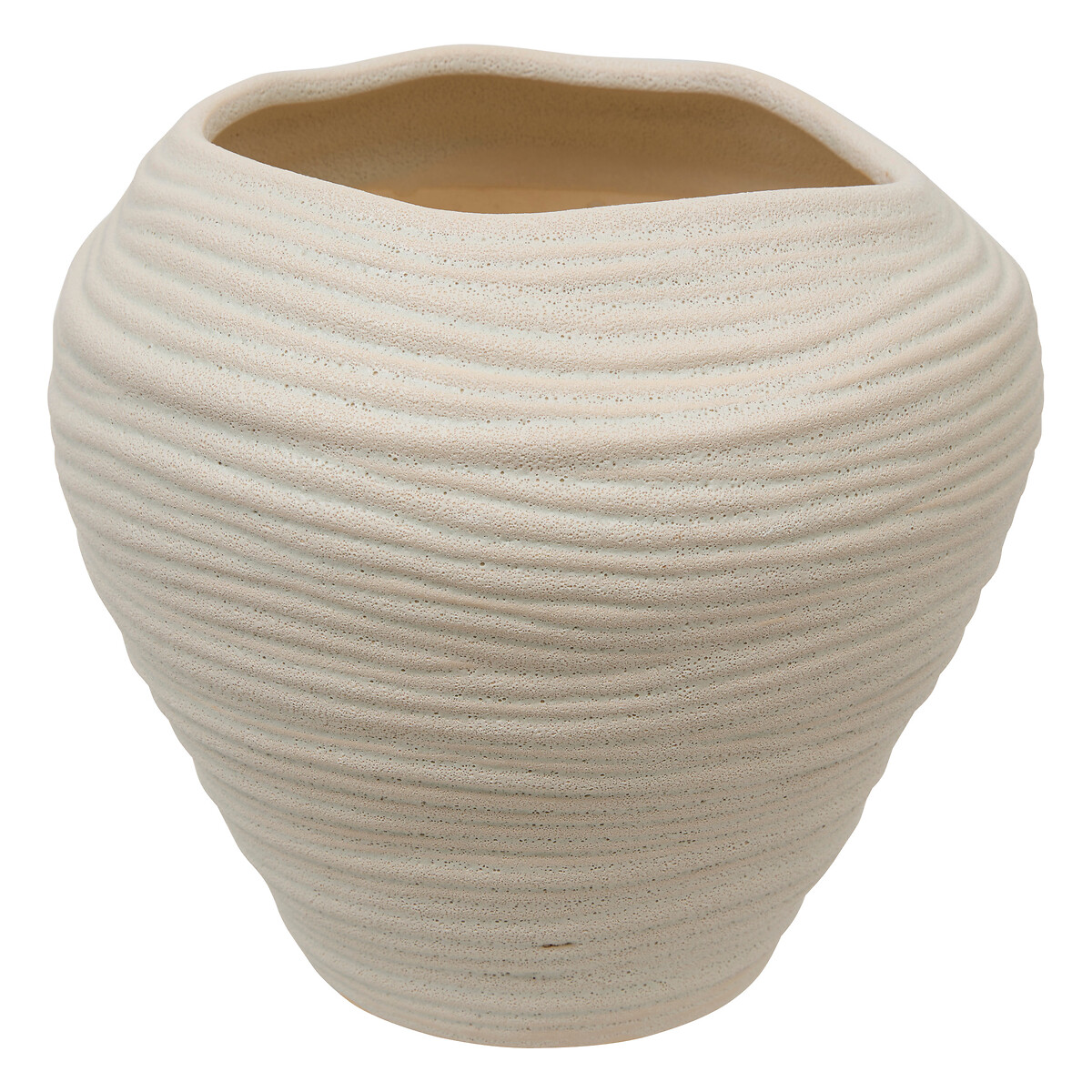 Jarr&oacute;n blanco de cer&aacute;mica 20x22cm