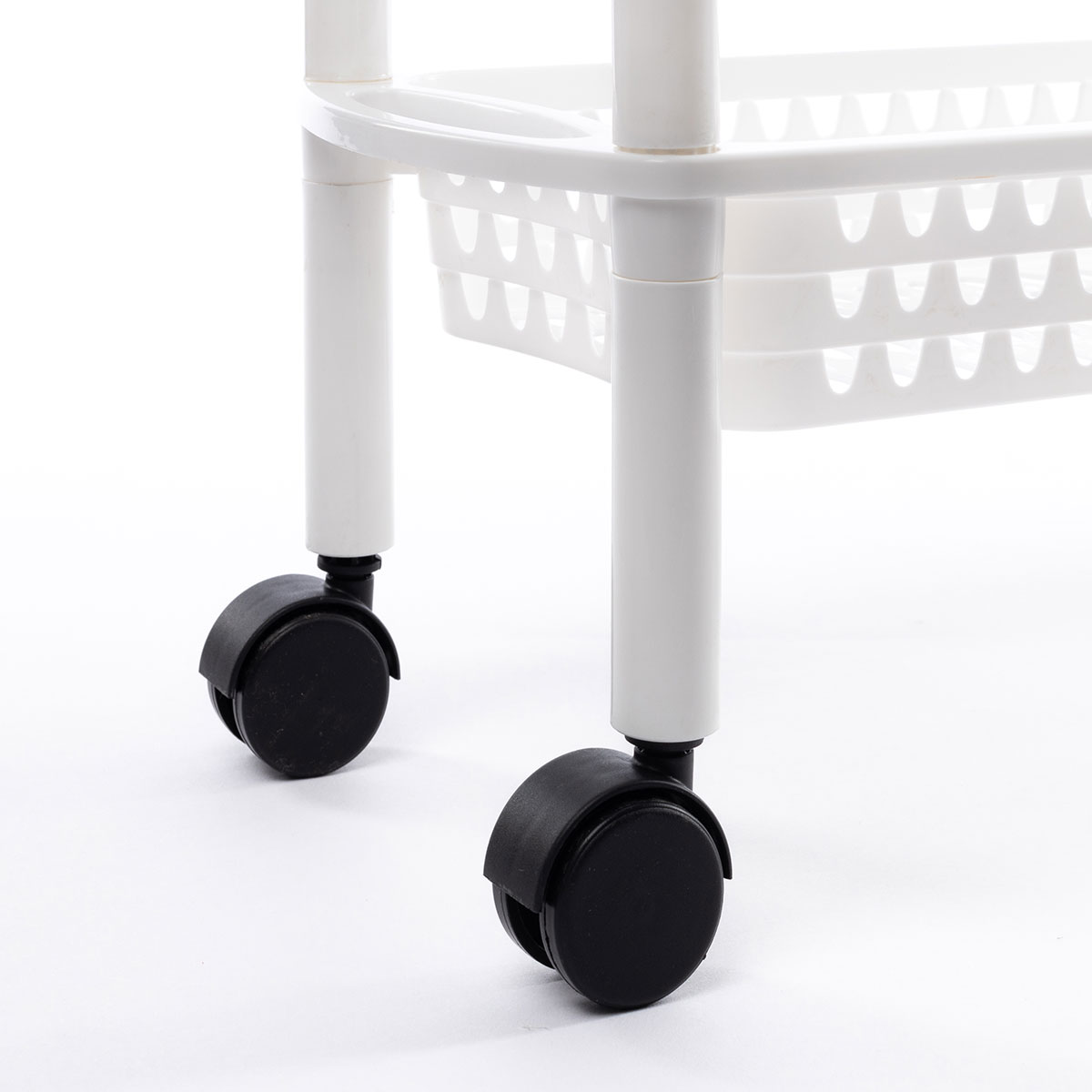 Carrito De Cocina 3 Cestas Blanco