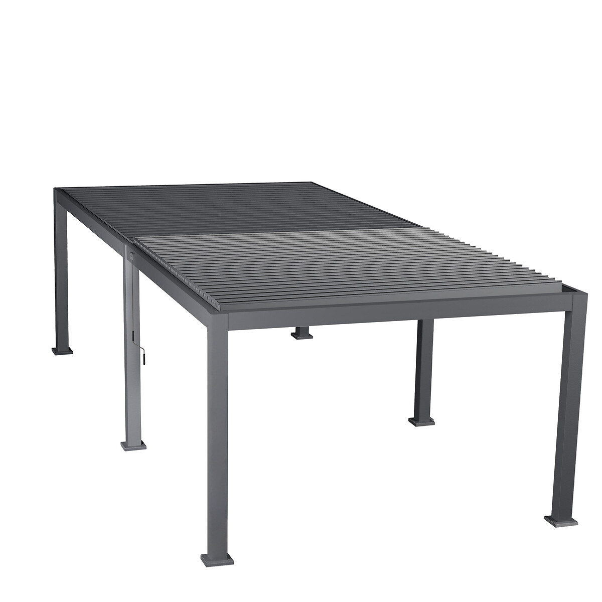 P&eacute;rgola &Eacute;VORA gris graphite 3,6x6m