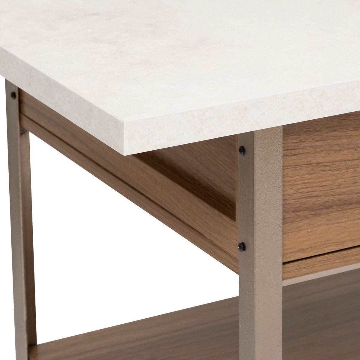 Isla de cocina COME marr&oacute;n de mdf 