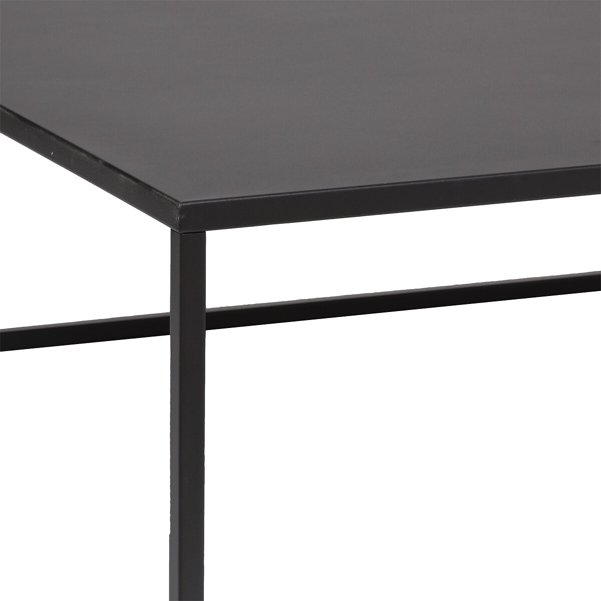 Mesa De Centro Em Metal Preto Gota