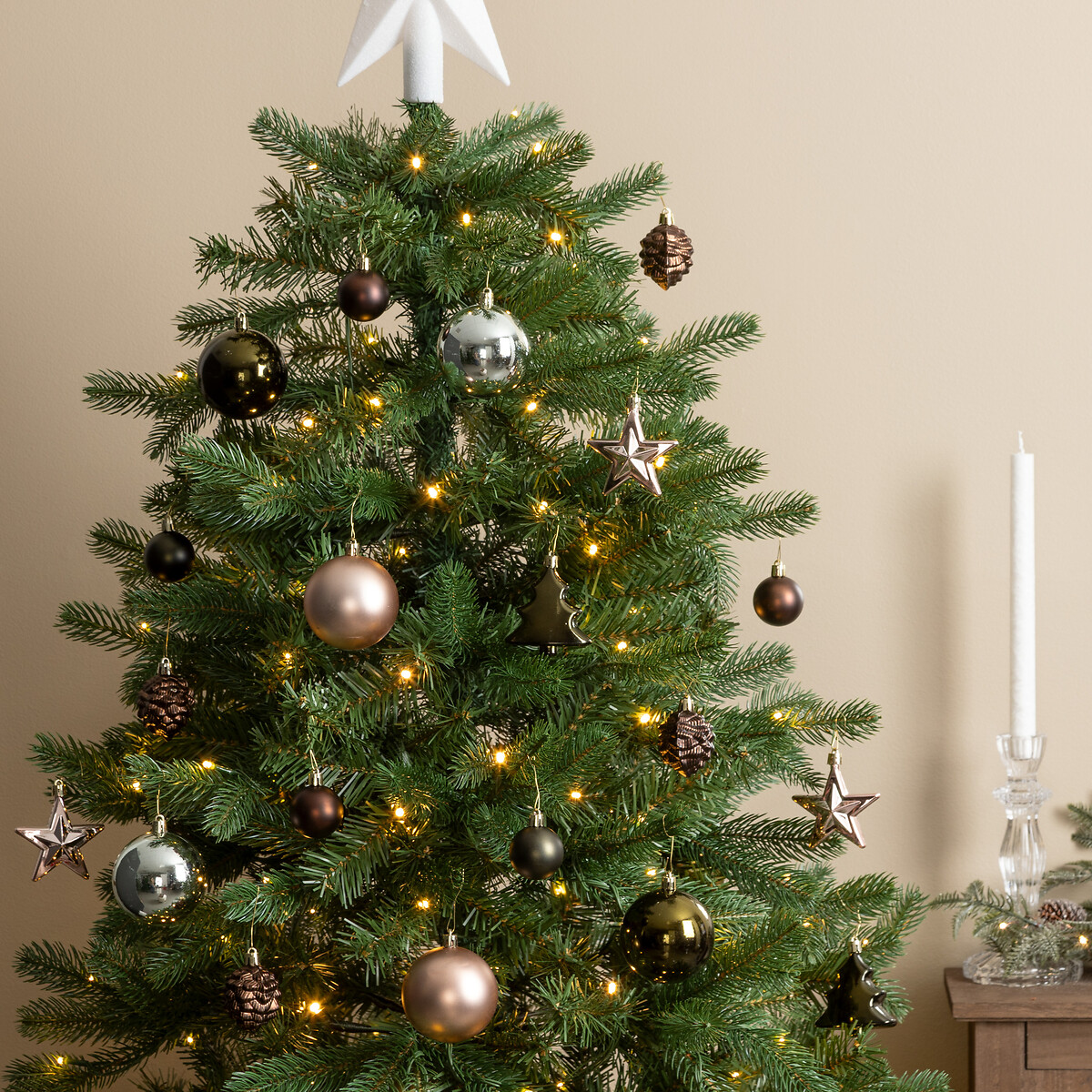 Set de 60 piezas para decoraci&oacute;n de &aacute;rbol 