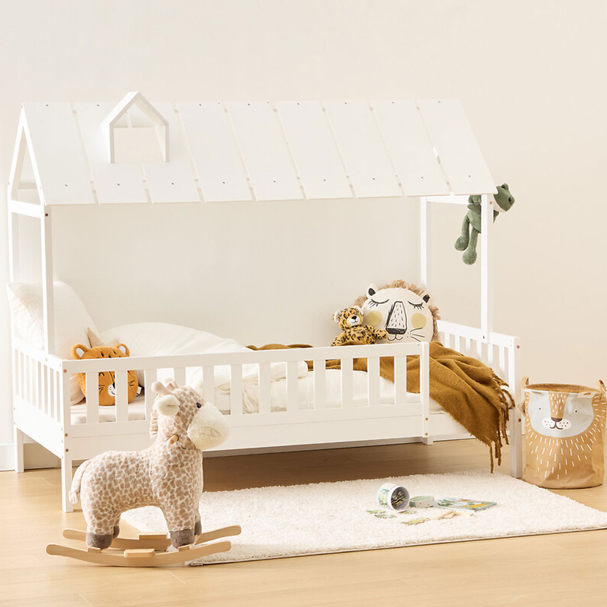 Cama MONTESSORI blanca 90x190cm