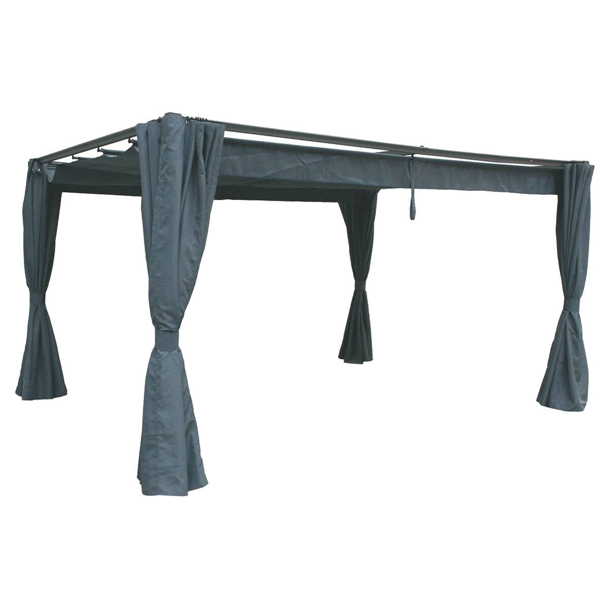 P&eacute;rgola PALMEIRA gris ardosia 3x4m