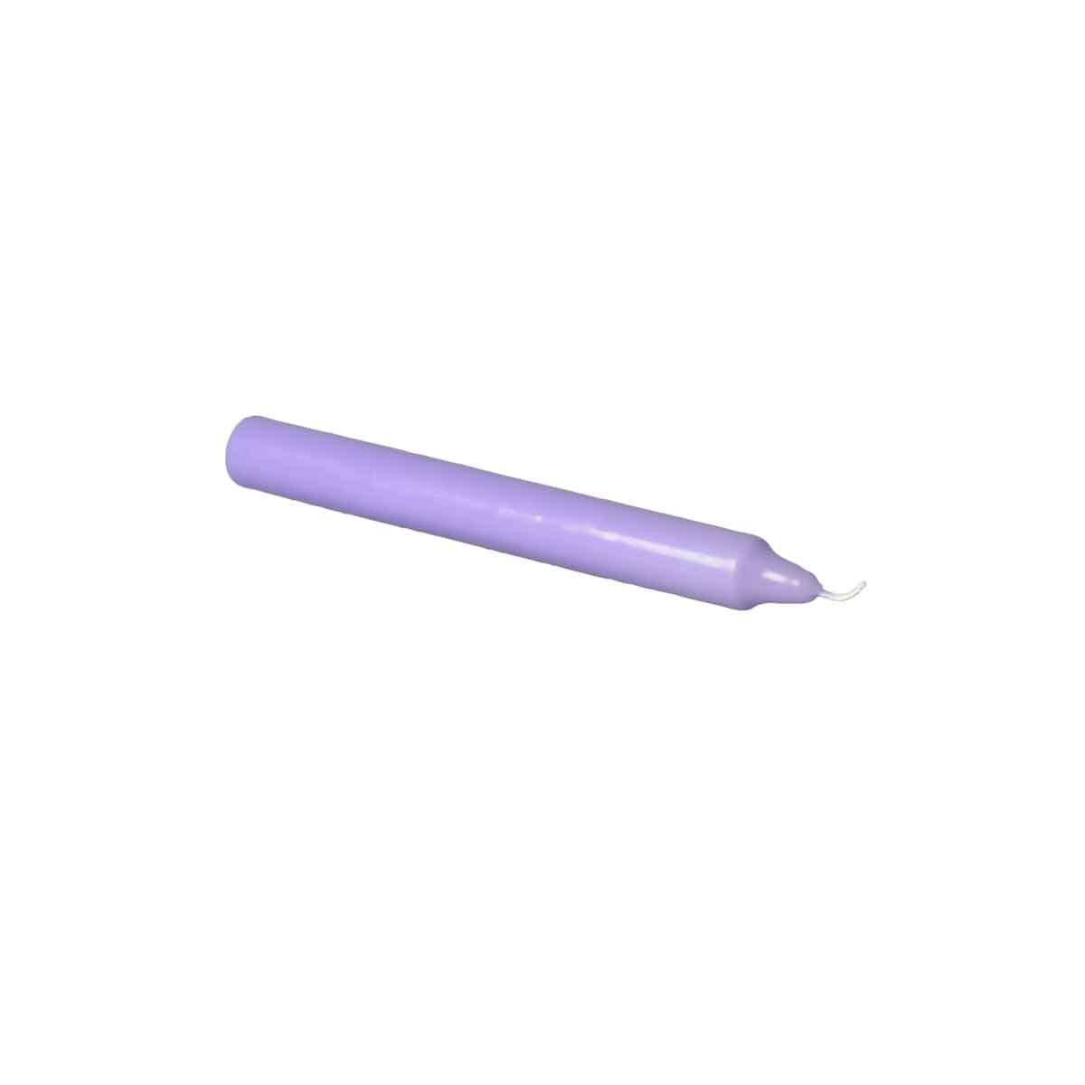 Paquete 4 velas p/candelabro perfumadas lavanda