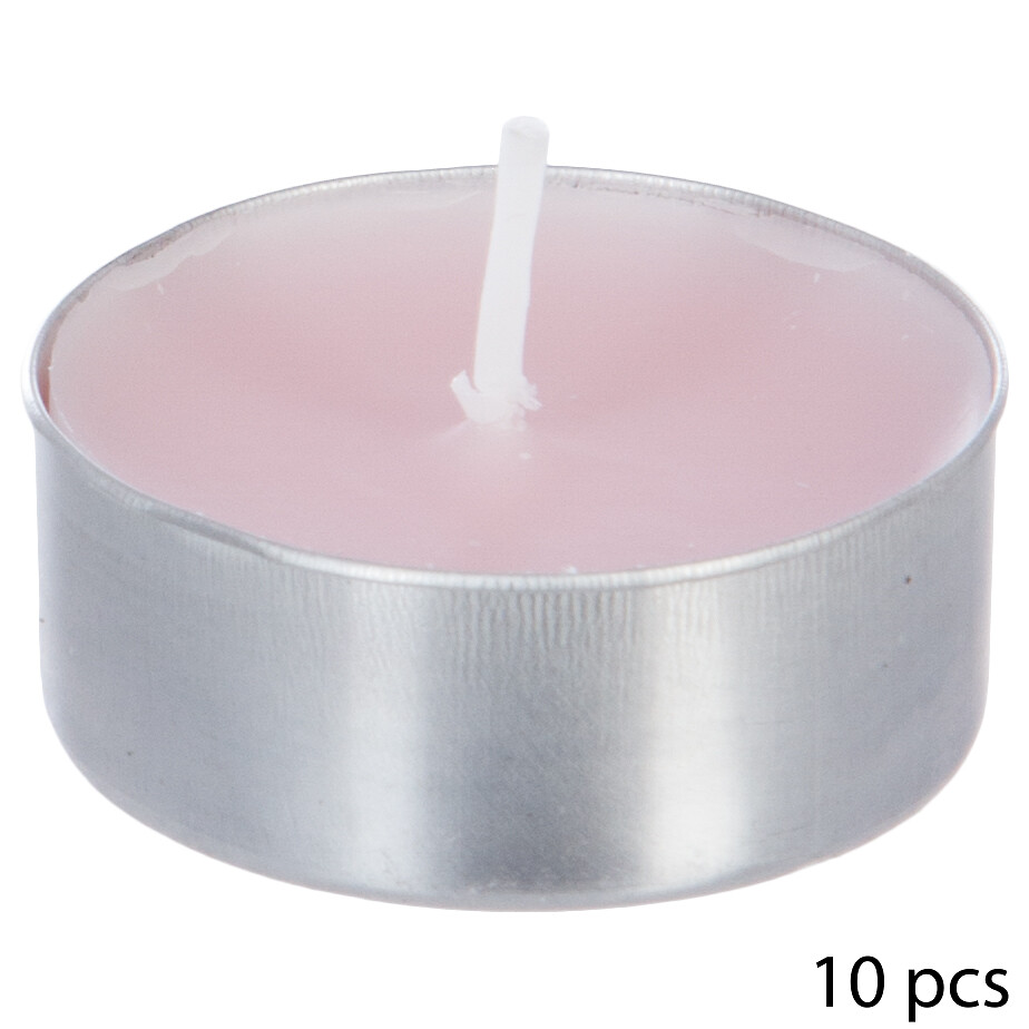 Set 10 Velas Tealight Aroma Rosas