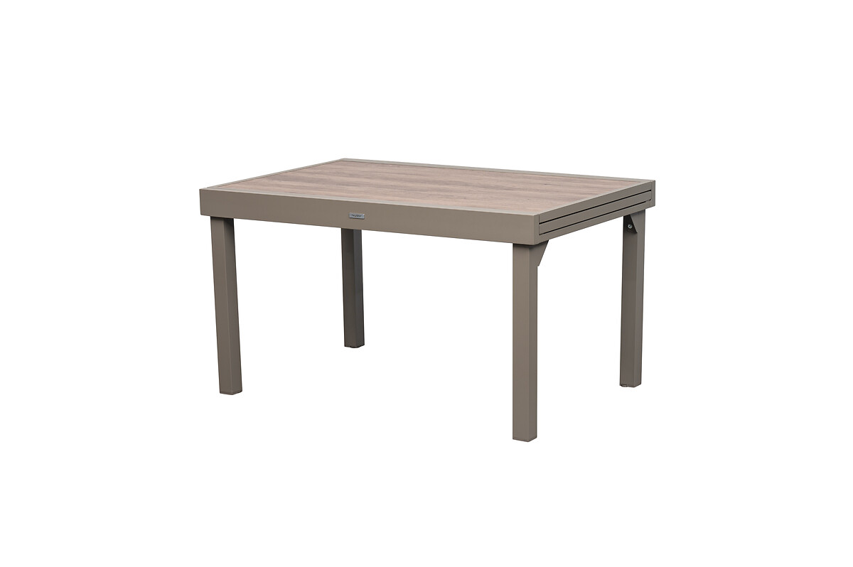 Mesa extensible PIAZZA truffe/caf&eacute;