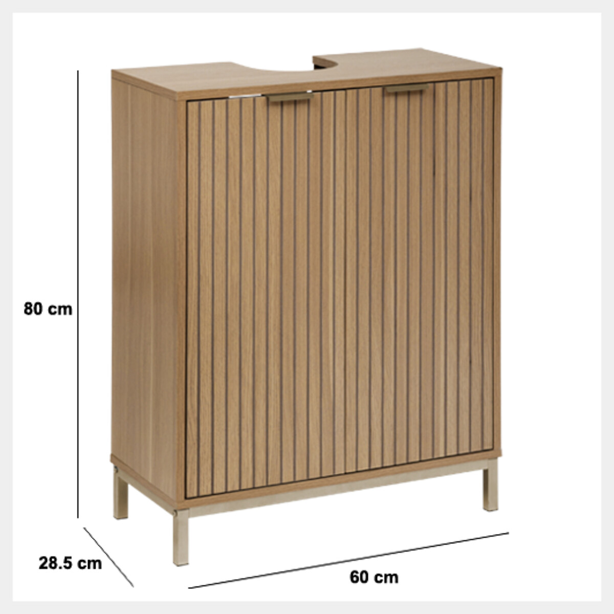 Mueble para lavabo TASSO Beige de MDF
