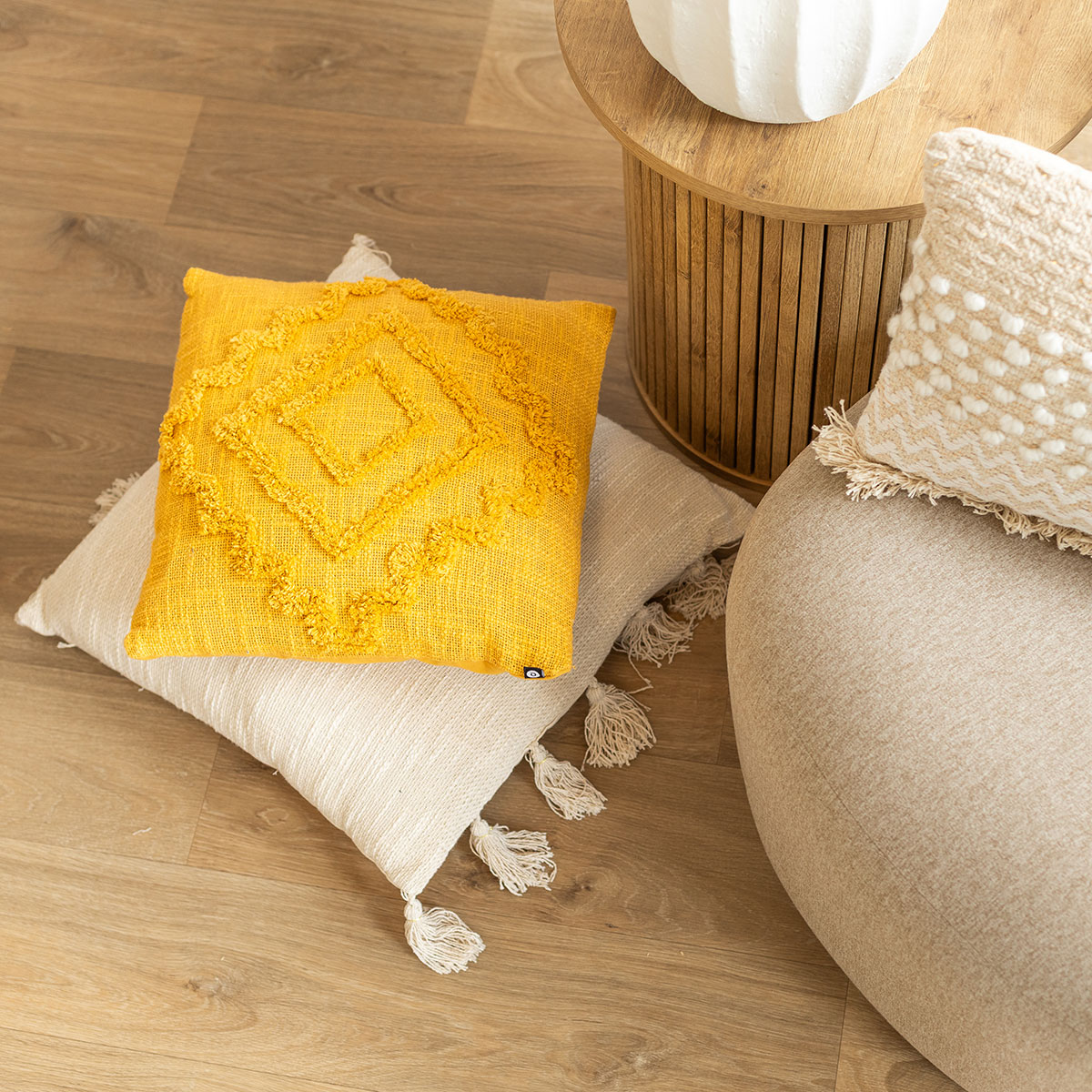 Cojín Inca Ocre 40x40Cm