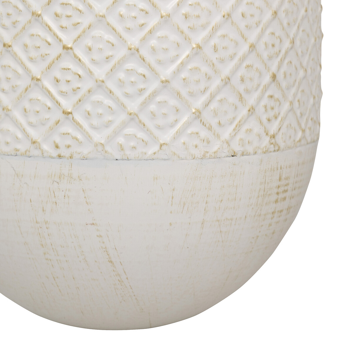 Jarr&oacute;n colgante TINO de metal blanco 40cm