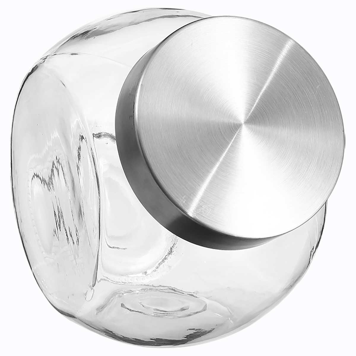 Frasco De Vidrio C/Tapa Inox 2.1L