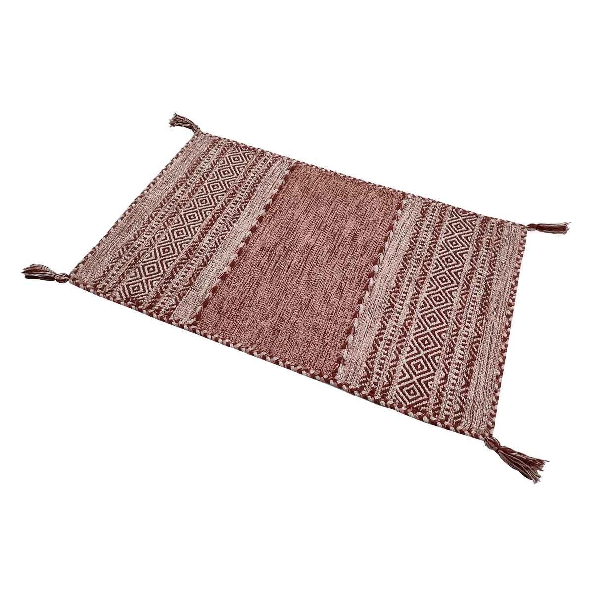 Alfombra Tribal Rosa 60x250Cm