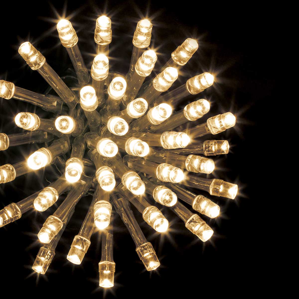 S&eacute;rie Luminosa De Natal Branco Quente 200 LEDs 20m