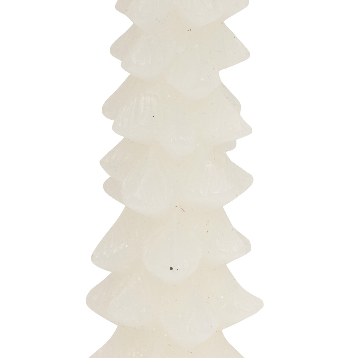 Set de 2 velas &aacute;rbol de Navidad blancas 25cm 