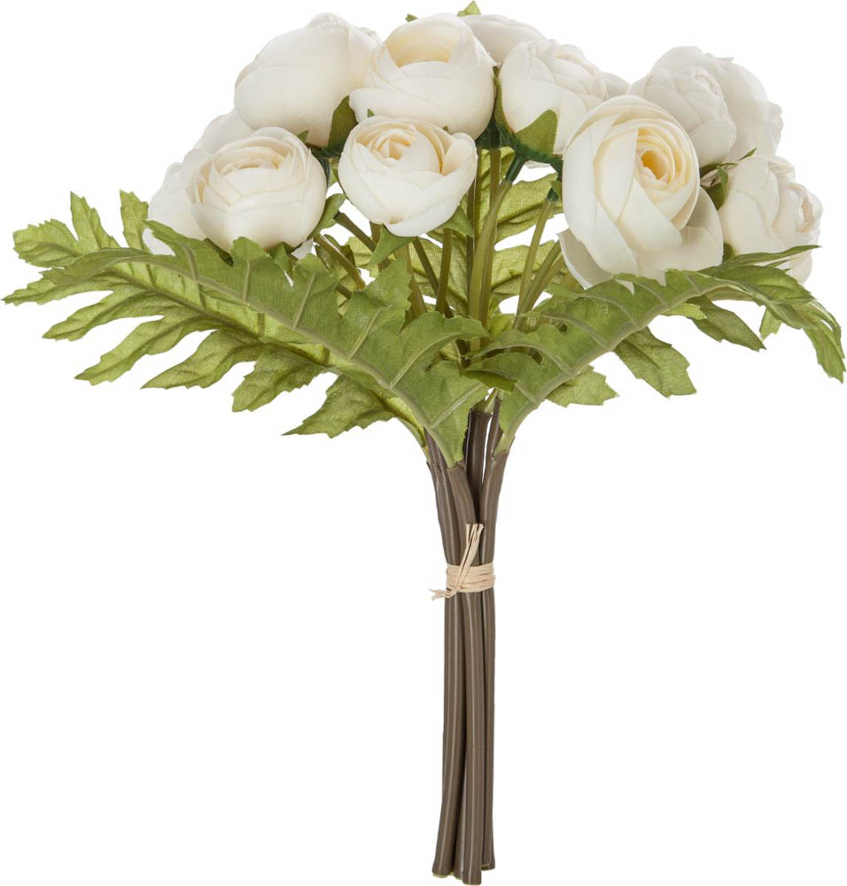 Bouquet De 18 Mini Camelias Branco