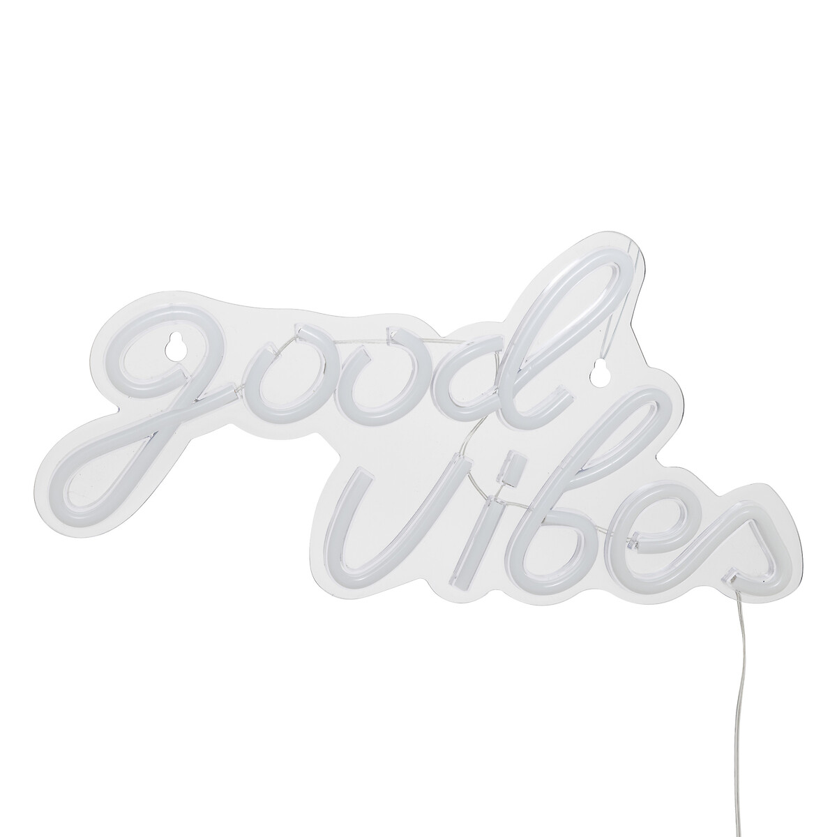Decoraci&oacute;n mural led neon good vibes