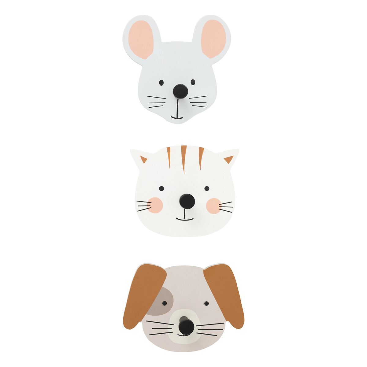 Set 3 Percheros Animales