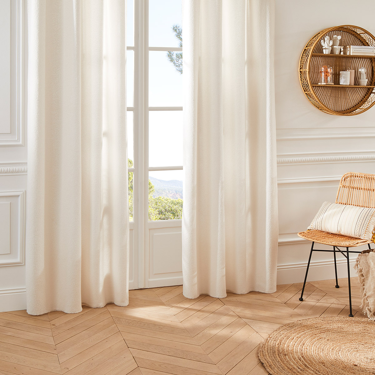 Cortina Teddy Olme Blanca 140x260Cm