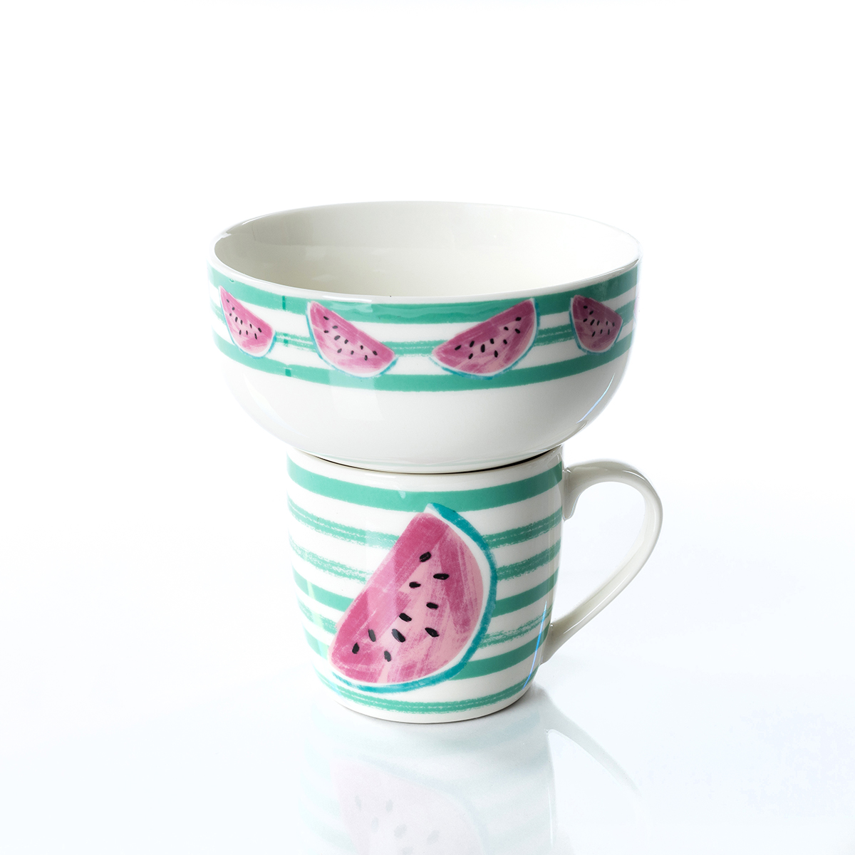 Set Taza + Bowl Sandia