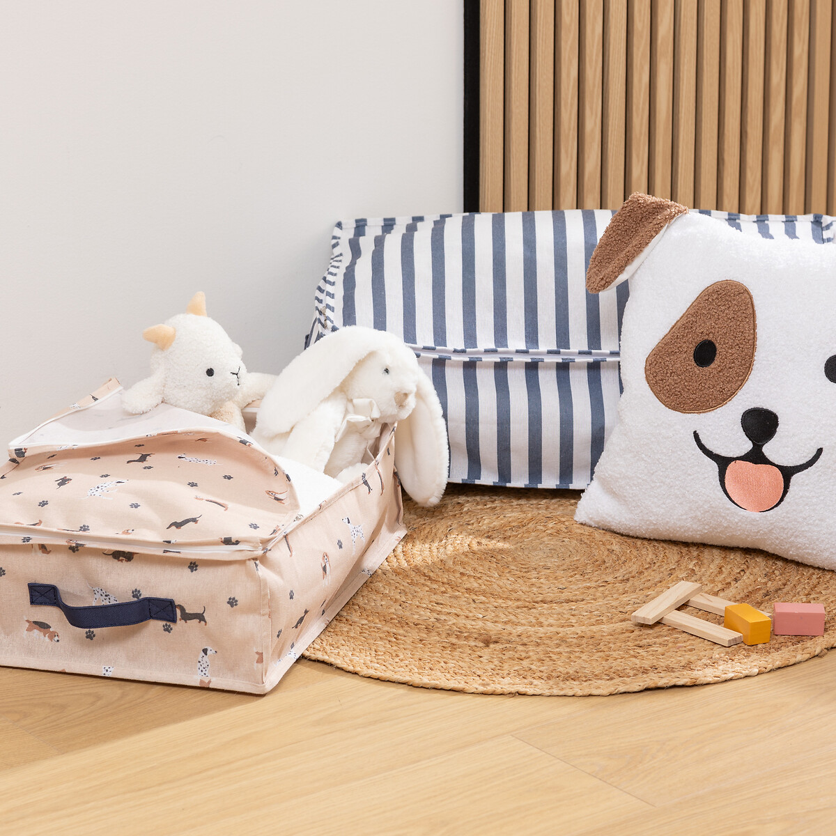 Juego de 2 cajas de almacenaje con cerradura