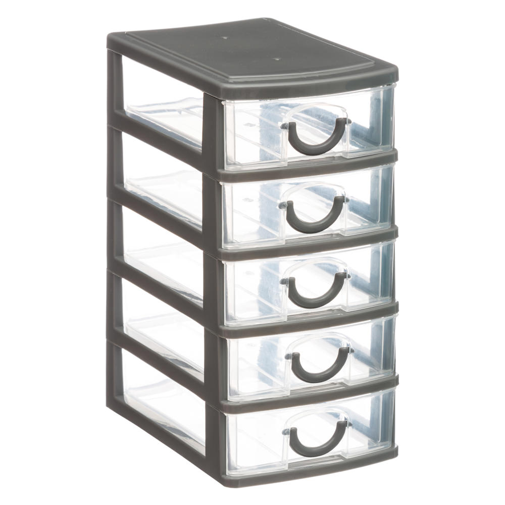 Organizador C/5 Cajones Gris hôma