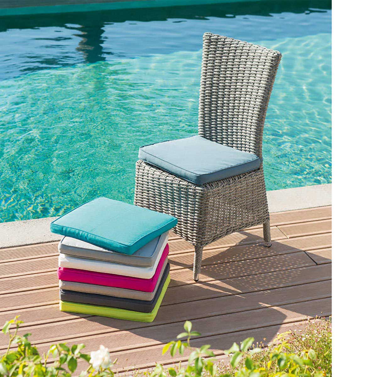 Cojín para silla exterior KORAI bordeaux 