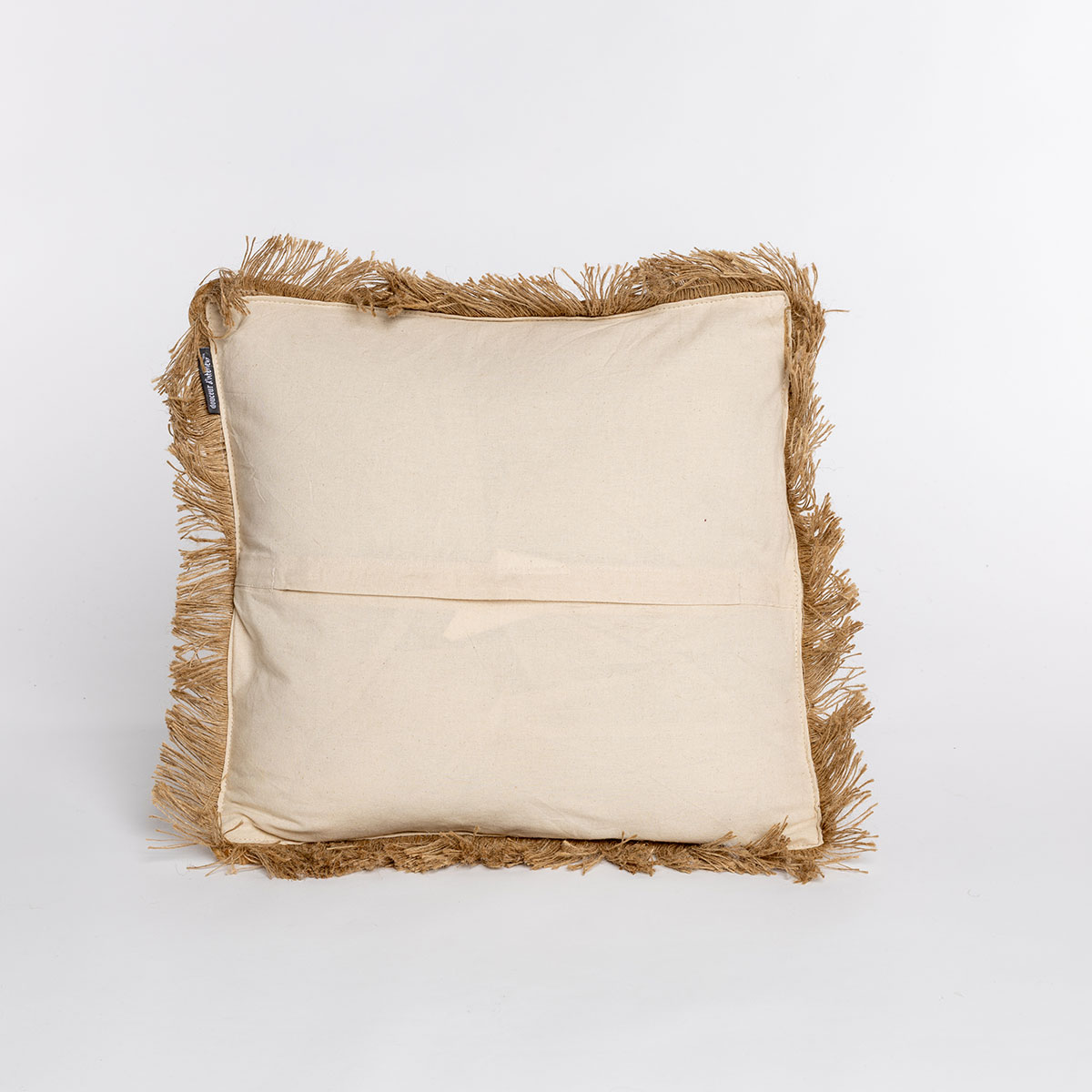 Cojín DIMELO beige de algodón 45x45cm