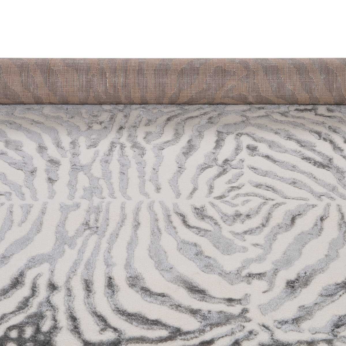 Alfombra Zaha Gris Cebra 240x340Cm