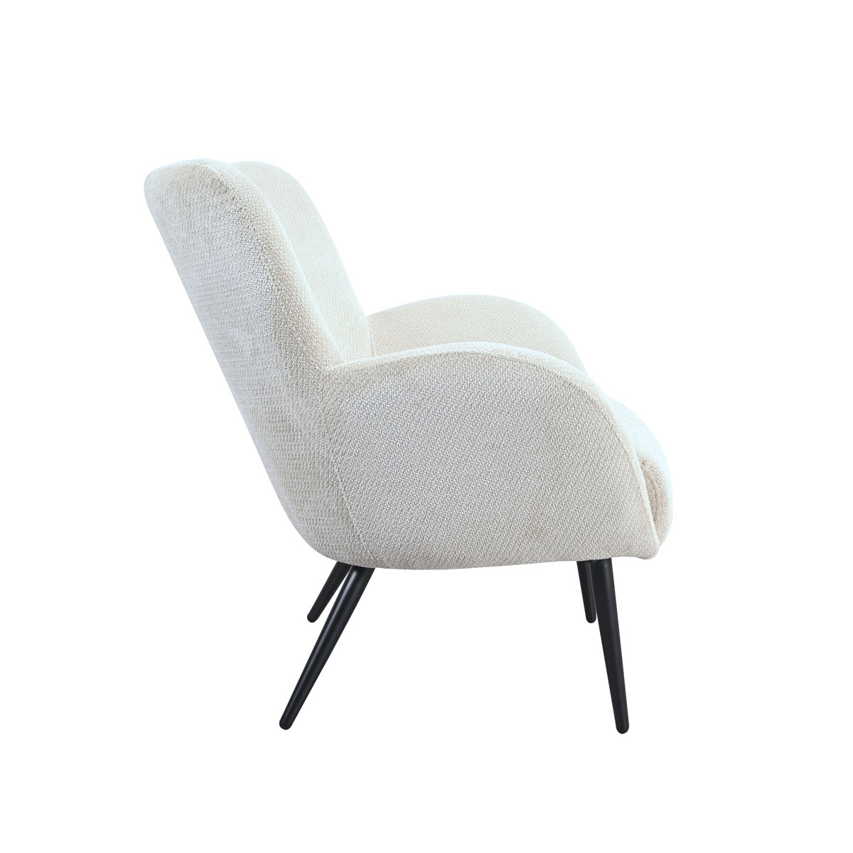 Butaca BIRKA de tela beige