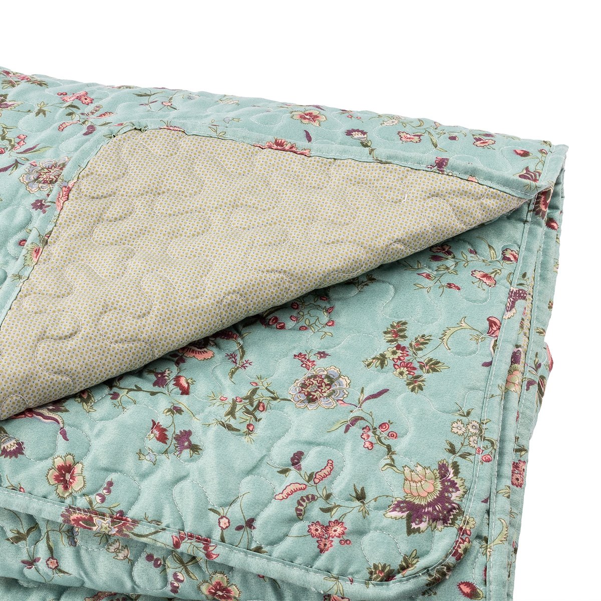 Colcha Manila Azul Revers&iacute;vel 220x240cm