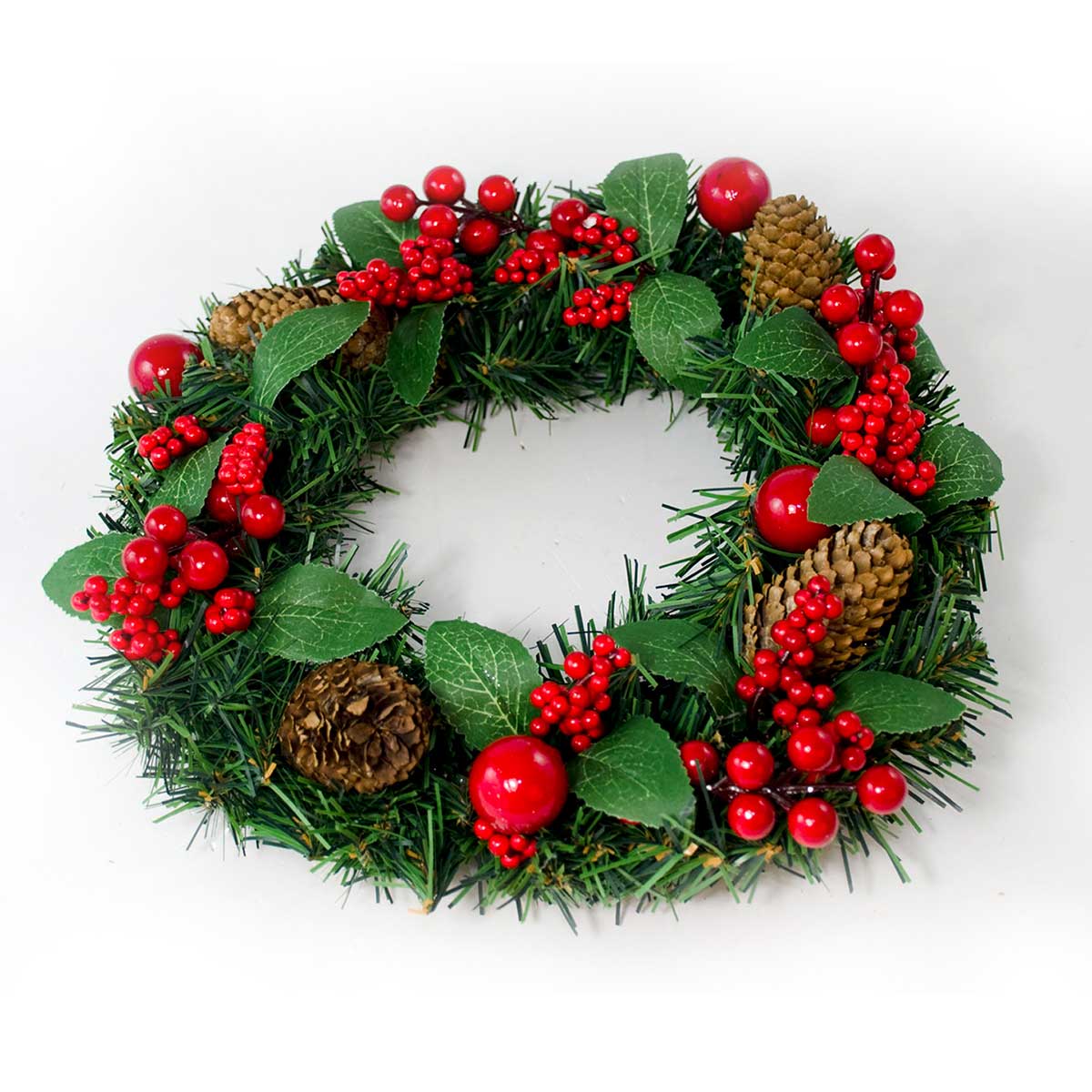 Corona De Navidad Decorada 36cm