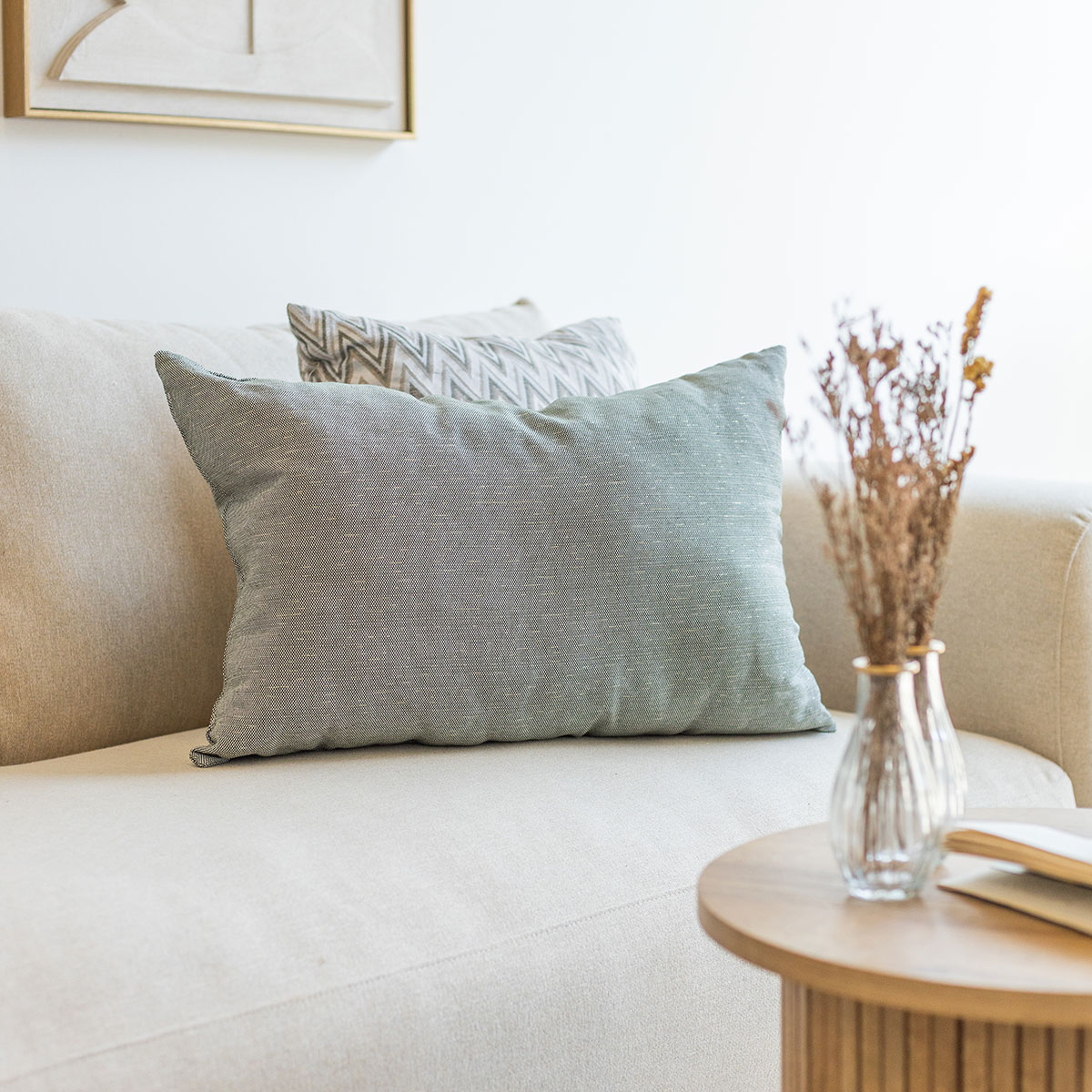 Coj&iacute;n decorativo GLOW verde 45x60cm