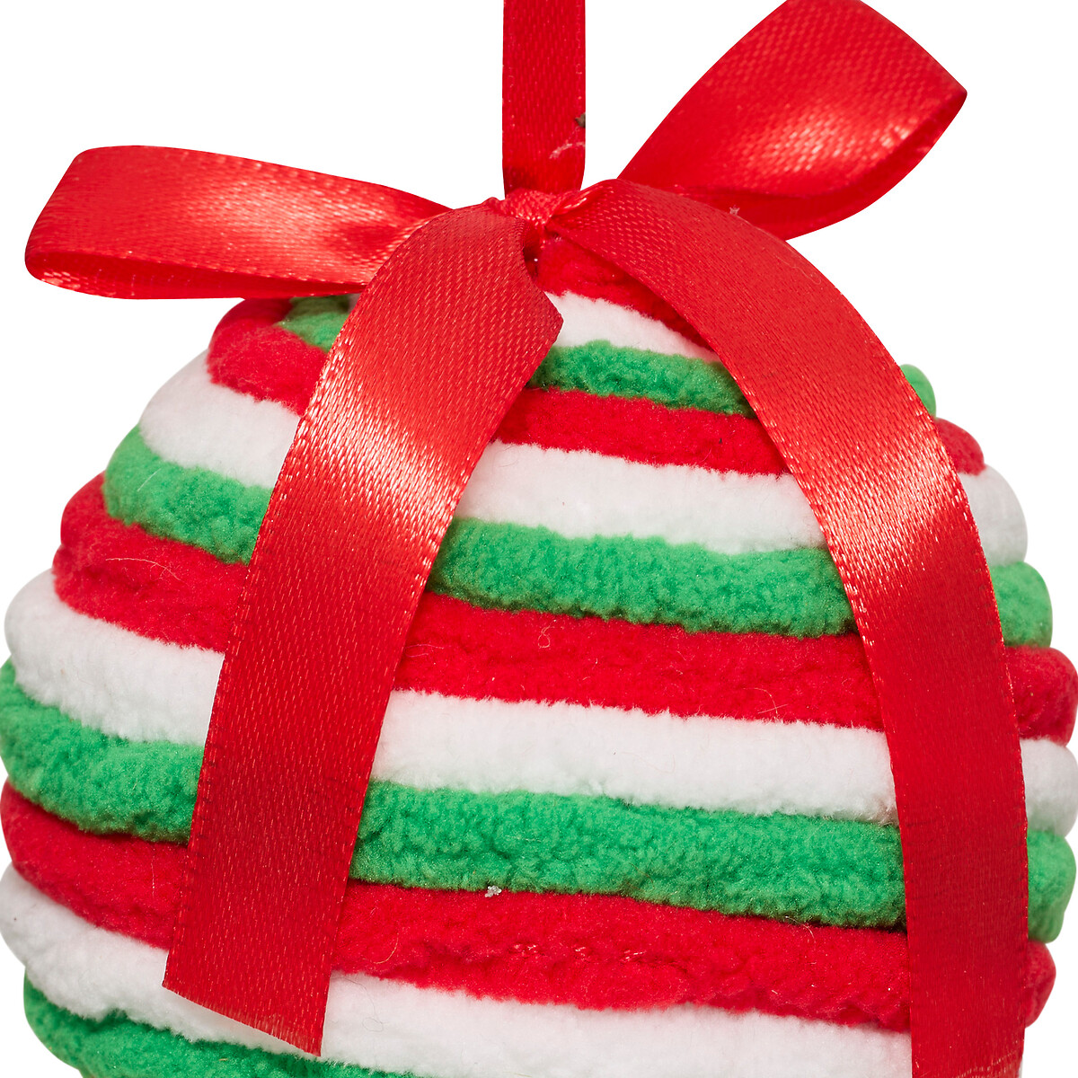 Bola de Navidad con rayas 8cm