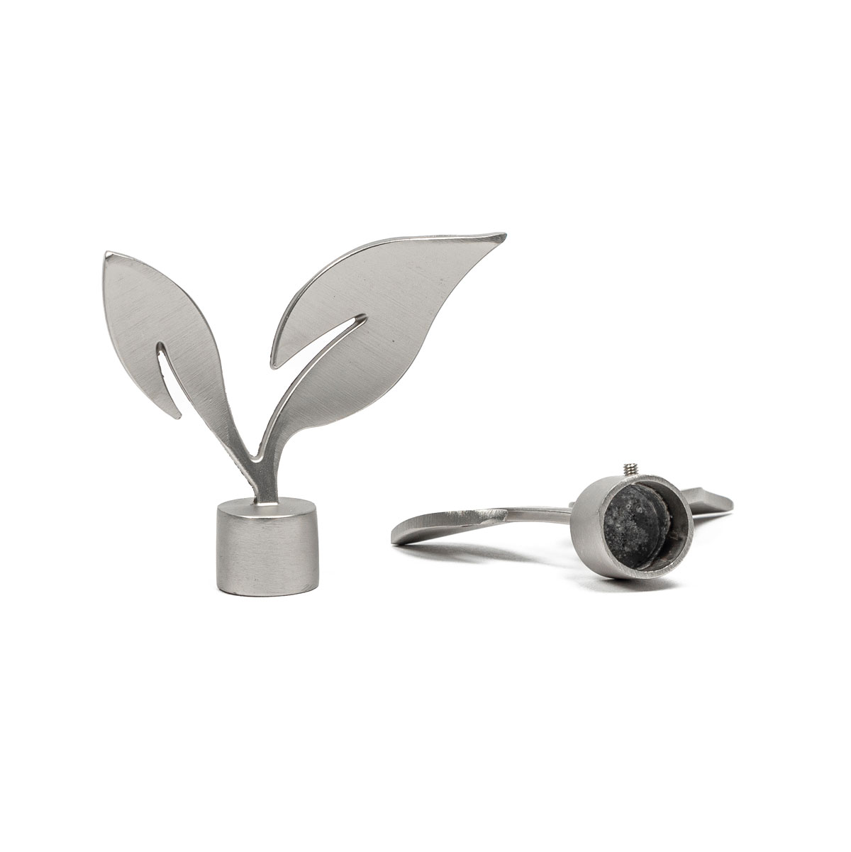 Juego 2 Remates Nature Zen D20 Plateado