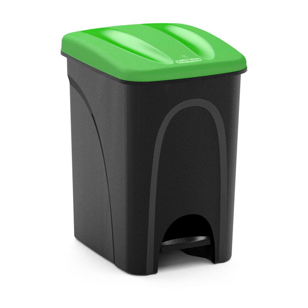 Cubo De Reciclaje De Plástico 25L Verde