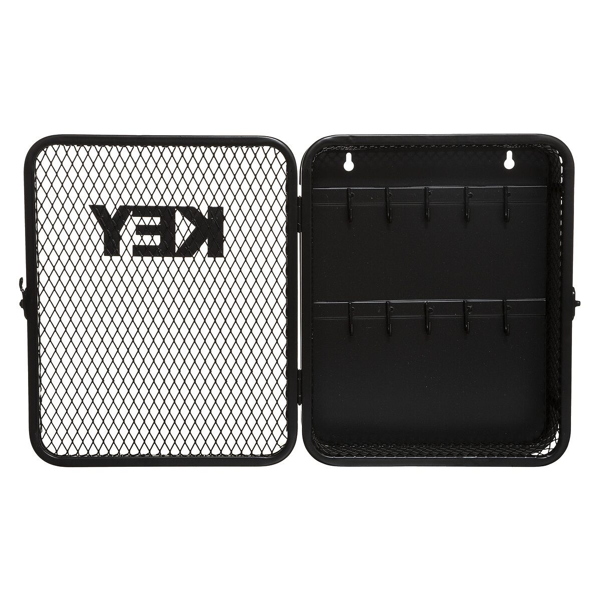 Llavero De Pared Metal Negro 26x8x32Cm