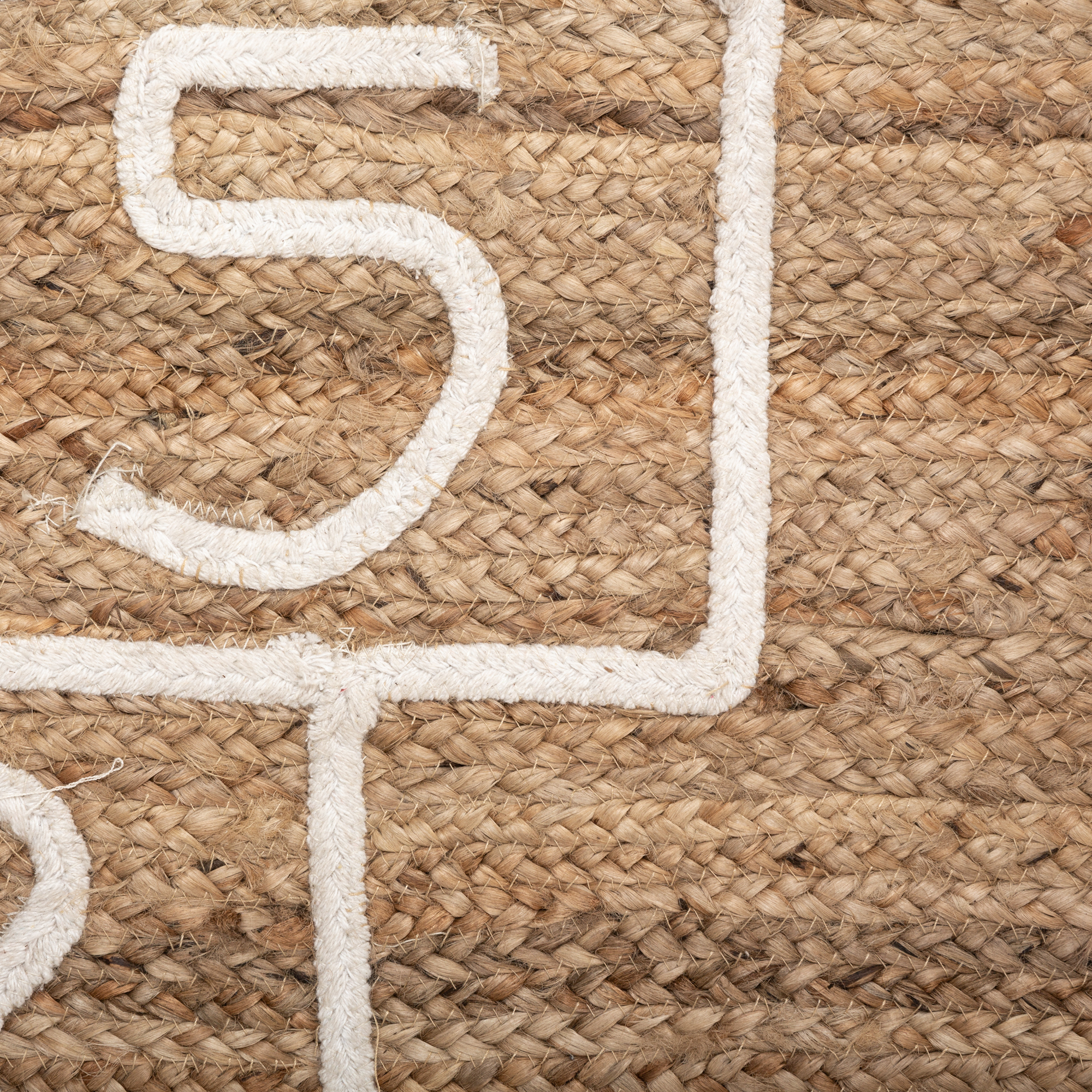 Alfombra de yute con juego