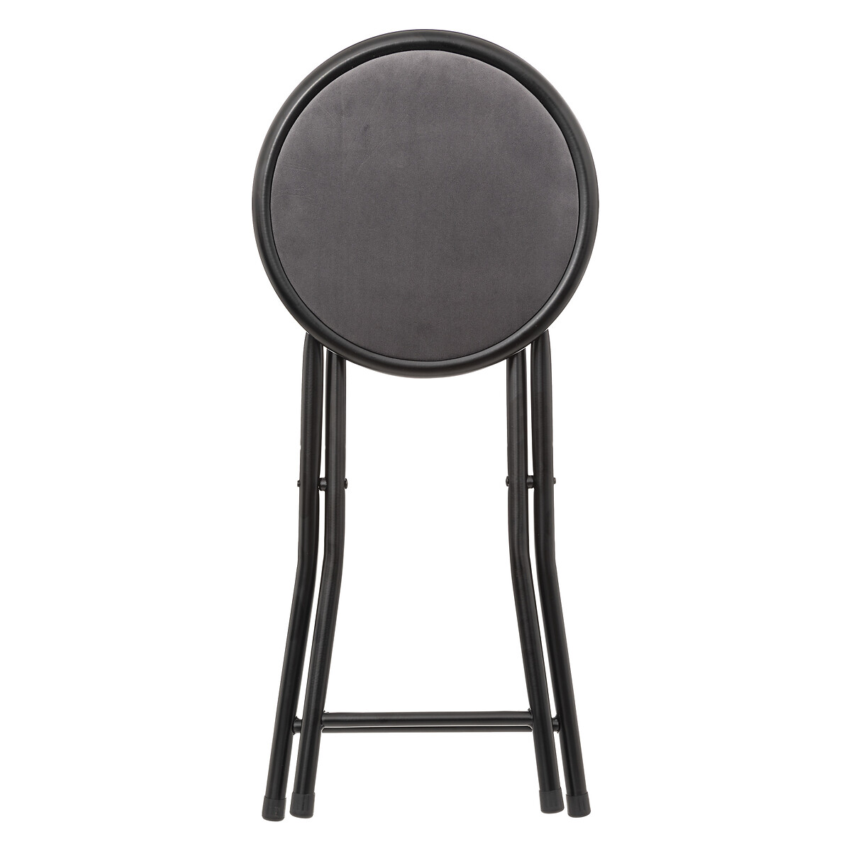 Taburete Plegable Tapizado Terciopelo