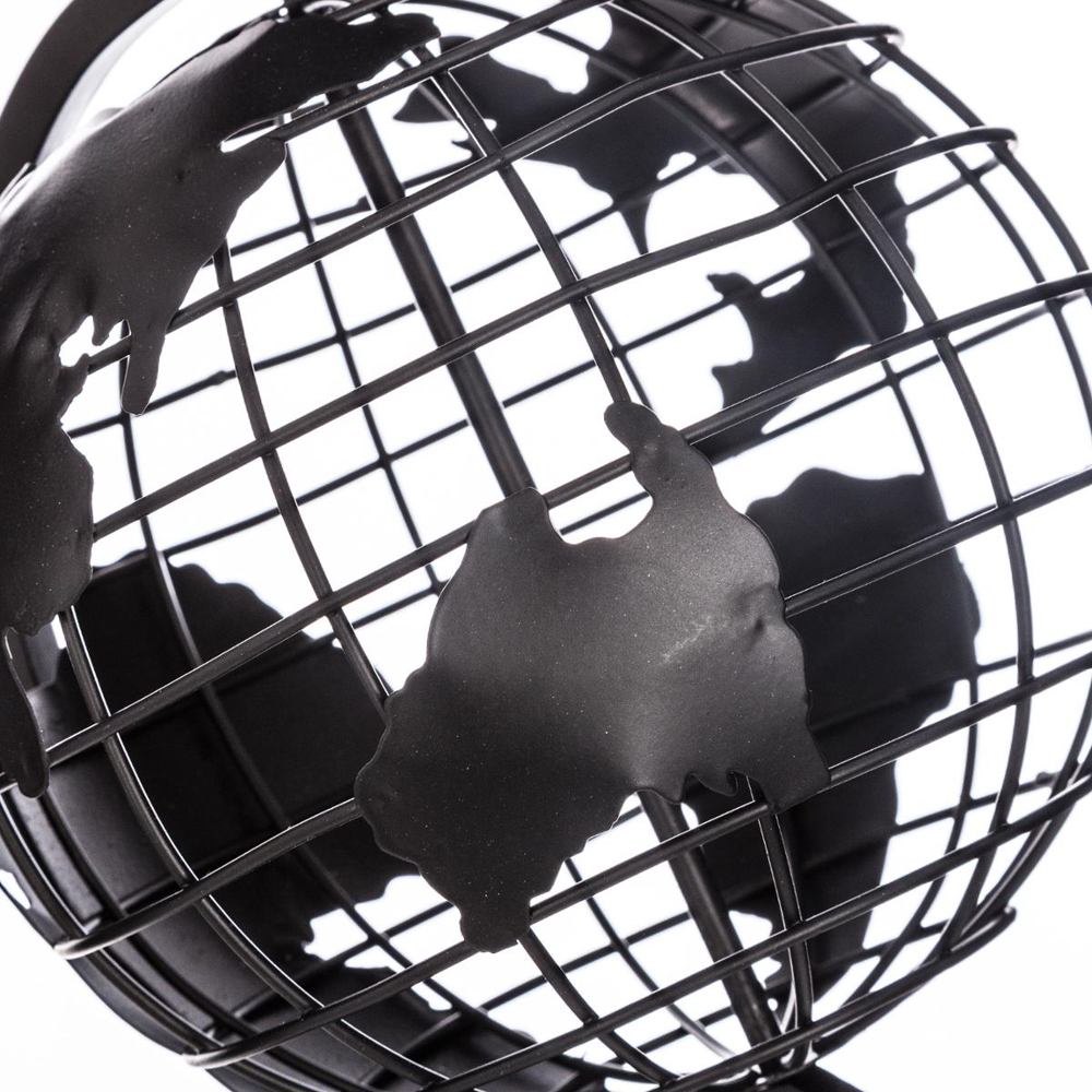 Globo Terr&aacute;queo De Metal 18.5x17x27Cm