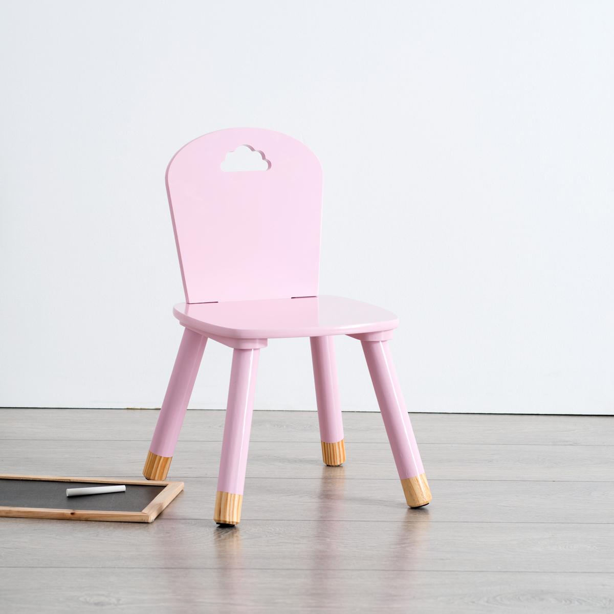 Silla Douceur Rosa Mdf 50x31.5x32Cm